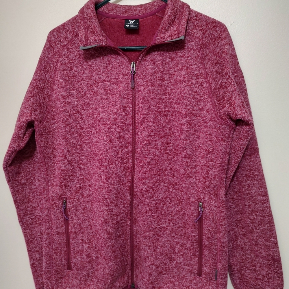 White Sierra Women's Fleece Lined Full Zip Sweater Jacket